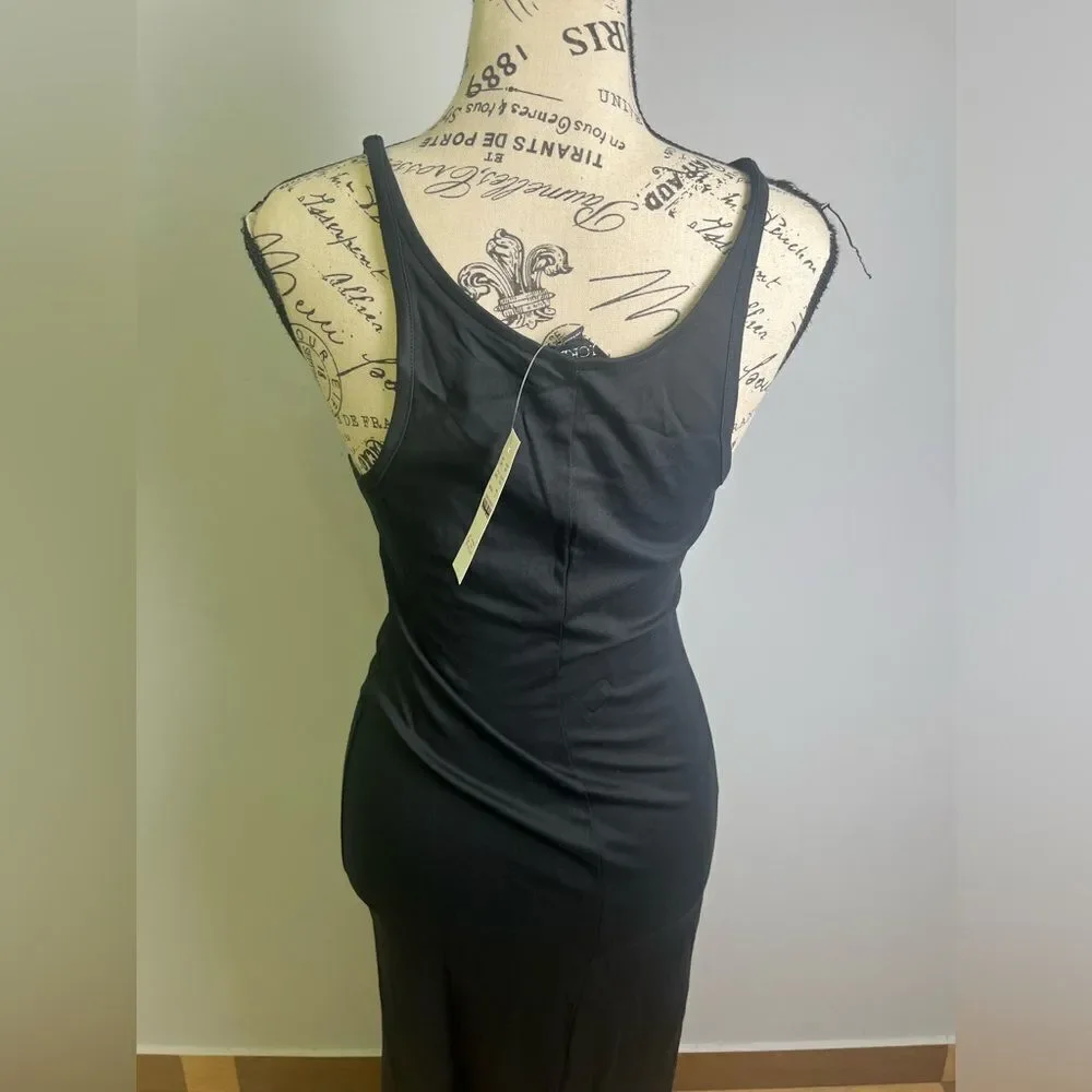 J.Crew  Long Tank Dress in Black NWT Size S